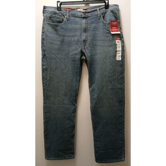 Signature by Levi Strauss & Co. Men’s Straight Leg Relaxed Jeans Size 40x32 New - Picture 1 of 16